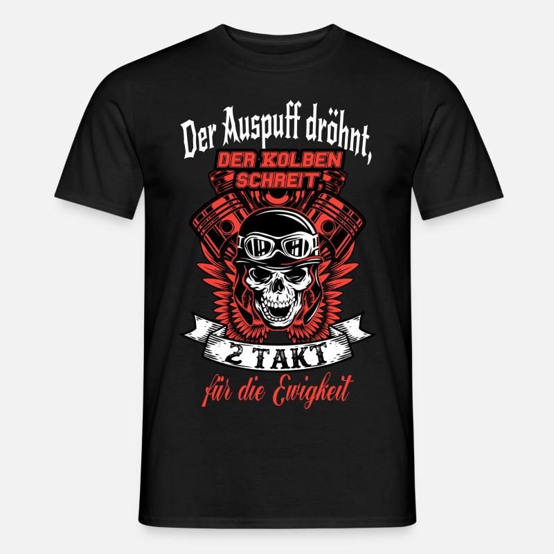 der Auspuff - Männer T-Shirt - Schwarz