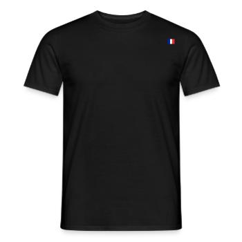 French flag original - Men's T-Shirt - black - Front - AI Model Male 178 light (178cm)