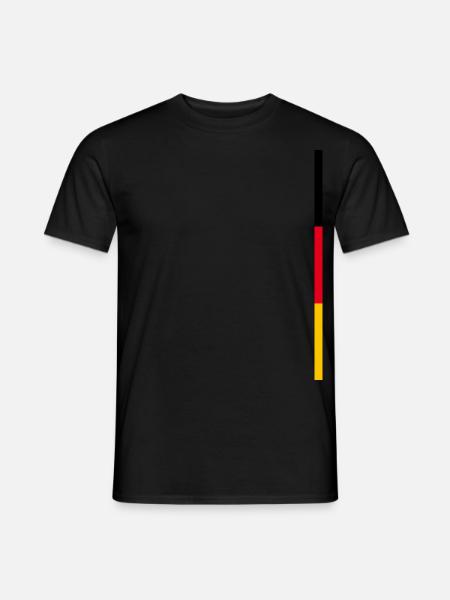 Germany flag style stripes - Men's T-Shirt - black