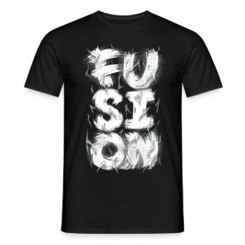 Fusion - Männer T-Shirt - Schwarz - Vorne - AI Model Male 178 light (178cm)
