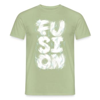 Fusion - T-shirt homme - vert sauge - Devant - AI Model Male 178 light (178cm)