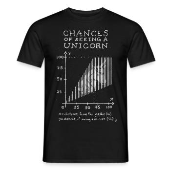 Théorie de la Licorne - T-shirt homme - noir - Devant - AI Model Male 178 light (178cm)
