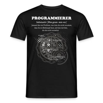 Programmierer Duden - Männer T-Shirt - Schwarz - Vorne - AI Model Male 178 light (178cm)