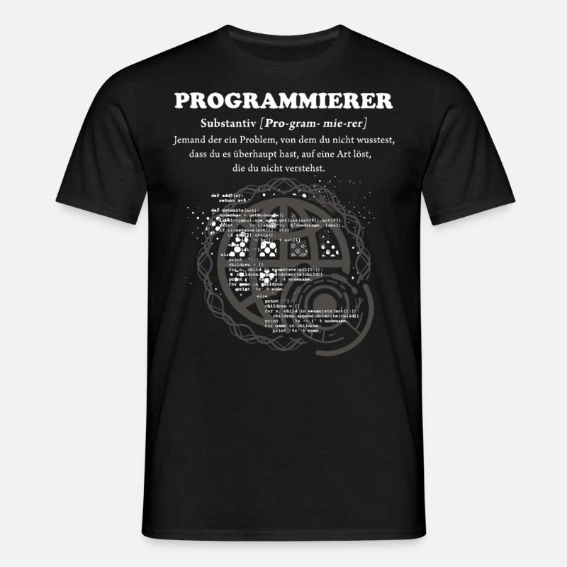 Programmierer Duden - Männer T-Shirt - Schwarz