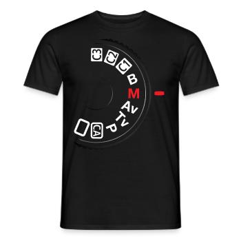 Shoot M - Men's T-Shirt - black - Front - AI Model Male 178 light (178cm)