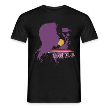 SWAG - Männer T-Shirt - Schwarz - Vorne - AI Model Male 178 light (178cm)