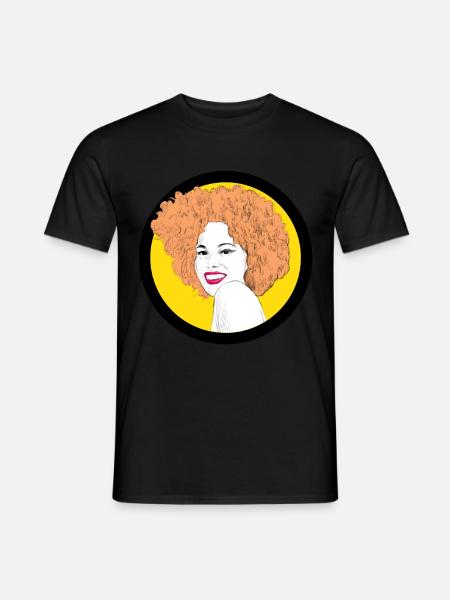 Pop art frauenbild - Männer T-Shirt - Schwarz