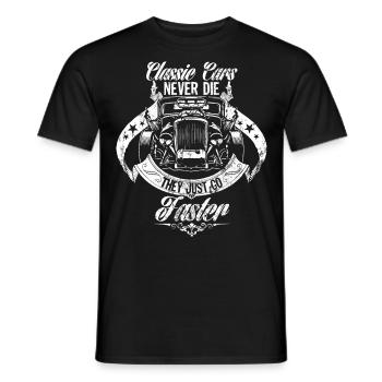 Classic Car Classic Car Hot Rod Gift Idea - Men's T-Shirt - black - Front - AI Model Male 178 light (178cm)