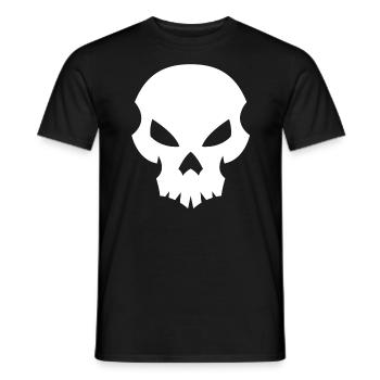 Skull - Men's T-Shirt - black - Front - AI Model Male 178 light (178cm)