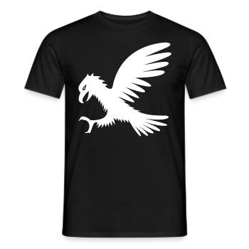 Adler - Männer T-Shirt - Schwarz - Vorne - AI Model Male 178 light (178cm)