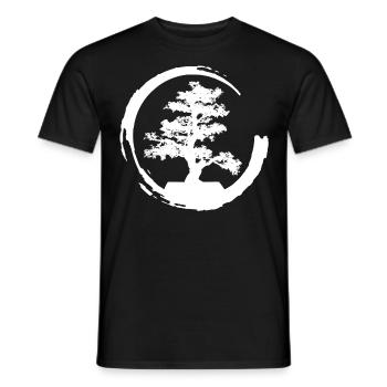 bonsai - Men's T-Shirt - black - Front - AI Model Male 178 light (178cm)