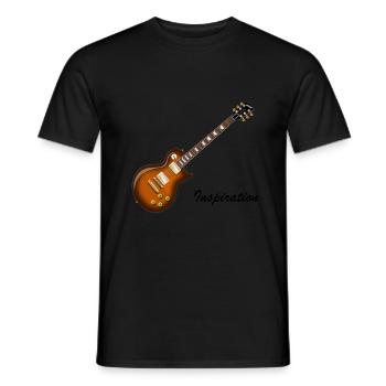 T-shirt de guitare ! Cadeau Gibson Idée - T-shirt homme - noir - Devant - AI Model Male 178 light (178cm)