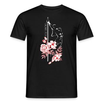 Blumenstock Tanz cooles Geschenk - Männer T-Shirt - Schwarz - Vorne - AI Model Male 178 light (178cm)