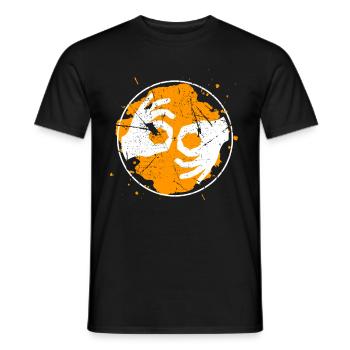 Cycle cadeau de la langue de discussion de la langue de conversation - T-shirt homme - noir - Devant - AI Model Male 178 light (178cm)