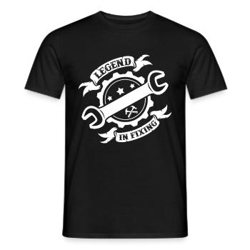 craftsman - Men's T-Shirt - black - Front - AI Model Male 178 light (178cm)