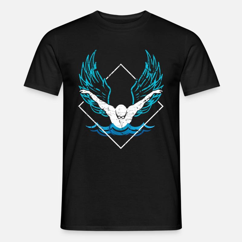 Wings float cool gift - Men’s T-shirt - black
