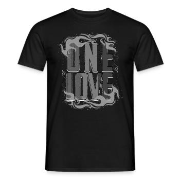 Flame reggae colors cool gift - Men's T-Shirt - black - Front - AI Model Male 178 light (178cm)