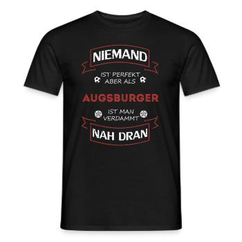Maillot de football Augsburg Augsburg - T-shirt homme - noir - Devant - AI Model Male 178 light (178cm)