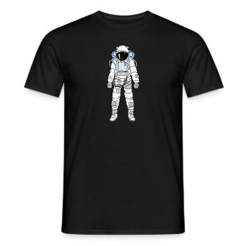 Astronaut cosmos - Men's T-Shirt - black - Front - AI Model Male 178 light (178cm)