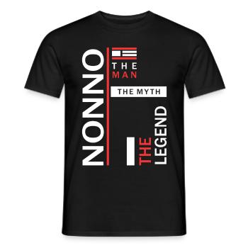 Nonno The Man The Legend - Men's T-Shirt - black - Front - AI Model Male 178 light (178cm)