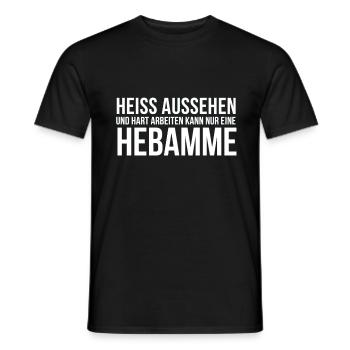 Hebamme Geschenkidee für Hebammen Beruf - Männer T-Shirt - Schwarz - Vorne - AI Model Male 178 light (178cm)