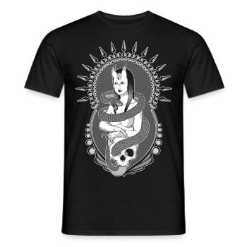 Lady dark Mona Lisa - Version noire - T-shirt homme - noir - Devant - AI Model Male 178 light (178cm)