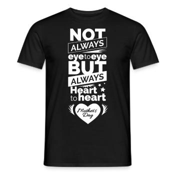 Nicht immer einer Meinung aber im Herzen schon- Mu - Männer T-Shirt - Schwarz - Vorne - AI Model Male 178 light (178cm)