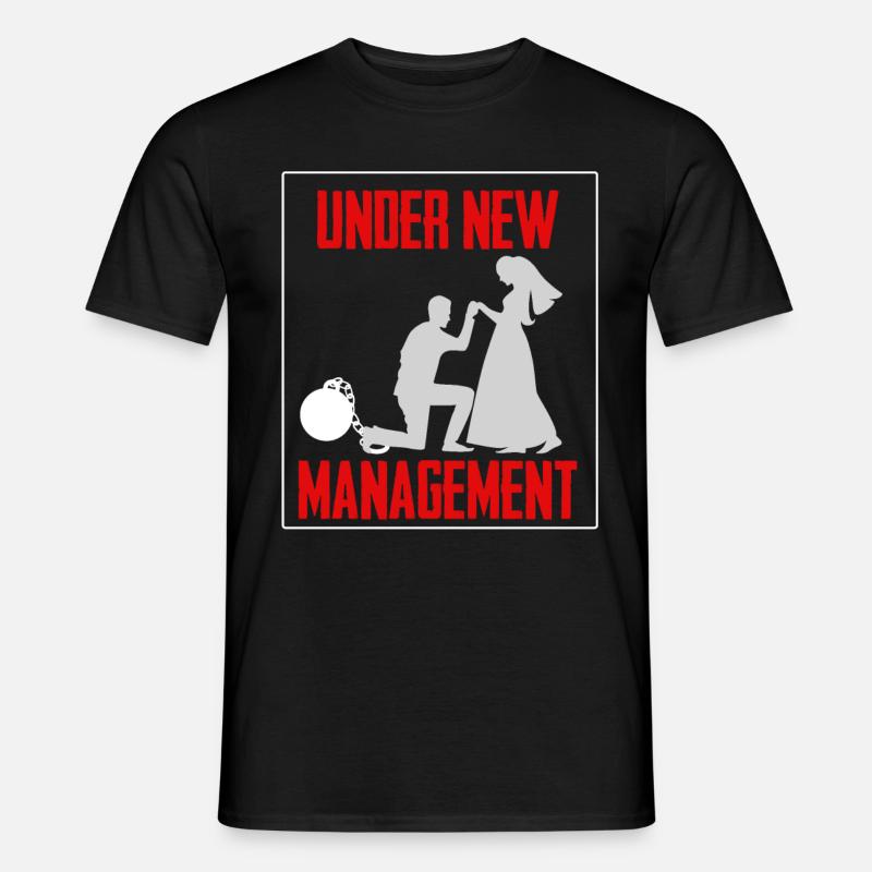 unter Junggeselle cooles Geschenk - Männer T-Shirt - Schwarz