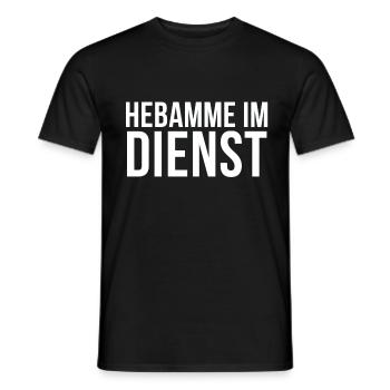 Hebamme Geschenk für Hebammen T-Shirt - Männer T-Shirt - Schwarz - Vorne - AI Model Male 178 light (178cm)