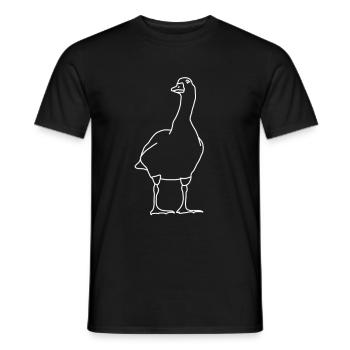 goose - Men's T-Shirt - black - Front - AI Model Male 178 light (178cm)