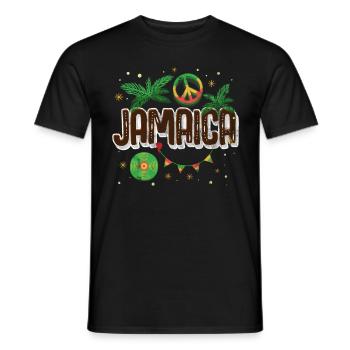 jamaica - Men's T-Shirt - black - Front - AI Model Male 178 light (178cm)