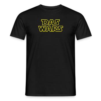 Das Wars Schriftzug Junggesellenabschied Hochzeit - Männer T-Shirt - Schwarz - Vorne - AI Model Male 178 light (178cm)