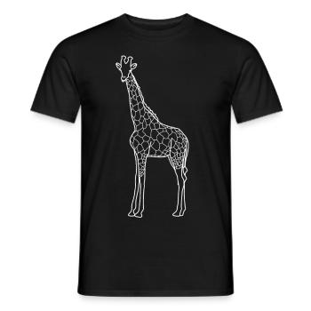 girafe - T-shirt homme - noir - Devant - AI Model Male 178 light (178cm)
