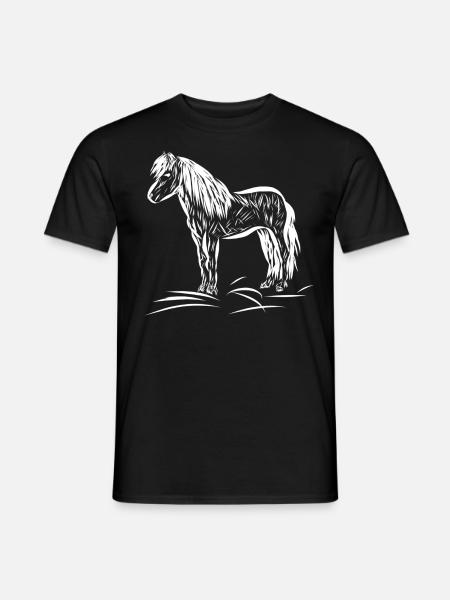 Horse - Men's T-Shirt - black