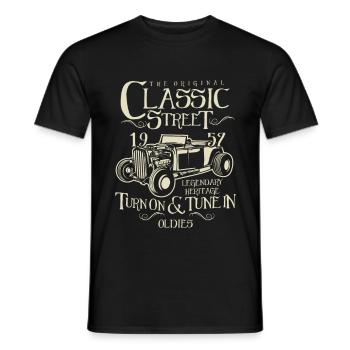 Hot Rod Classic - T-shirt homme - noir - Devant - AI Model Male 178 light (178cm)