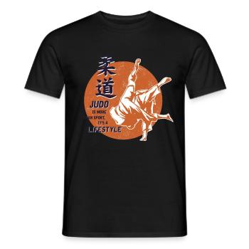 Le judo est plus qu'un sport d'arts martiaux - T-shirt homme - noir - Devant - AI Model Male 178 light (178cm)