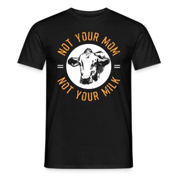 Cow mother gift idea - Men's T-Shirt - black - Front - AI Model Male 178 light (178cm)