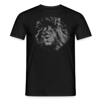 Lion - T-shirt homme - noir - Devant - AI Model Male 178 light (178cm)