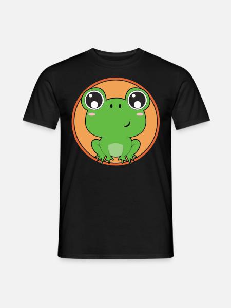 Süßer Frosch - Männer T-Shirt - Schwarz