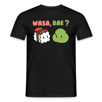 Wasa Bae Sushi Lustig Wasabi Food Lover - Männer T-Shirt - Schwarz - Vorne - AI Model Male 178 light (178cm)