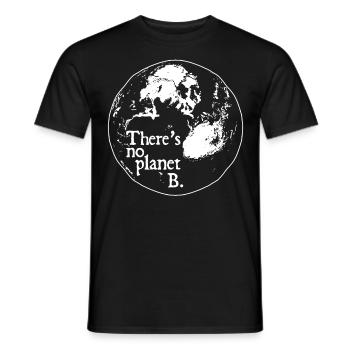 Il n'y a pas de planète B Protection de l'environnement Changement climatique Vert - T-shirt homme - noir - Devant - AI Model Male 178 light (178cm)