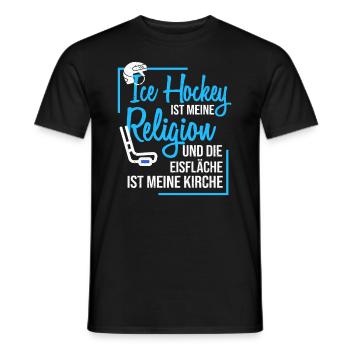 Hockey sur glace - T-shirt homme - noir - Devant - AI Model Male 178 light (178cm)