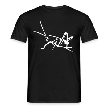 Sauterelles - T-shirt homme - noir - Devant - AI Model Male 178 light (178cm)