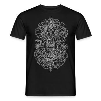 Ganesh - Men's T-Shirt - black - Front - AI Model Male 178 light (178cm)