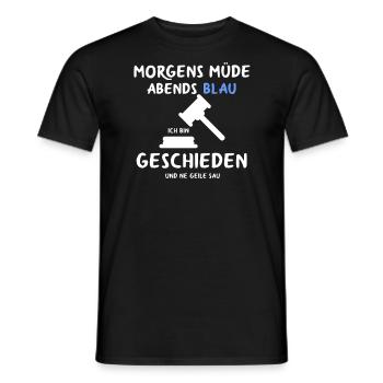 Scheidung Trennung Geschieden Das Wars Single Ex - Männer T-Shirt - Schwarz - Vorne - AI Model Male 178 light (178cm)