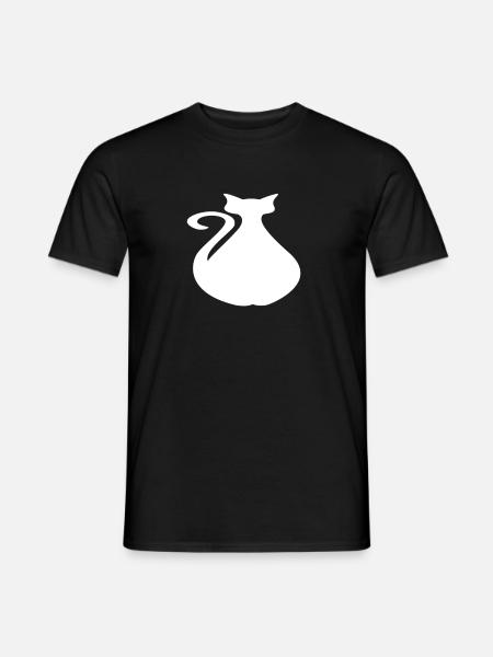 fat cat - Men's T-Shirt - black
