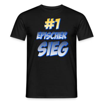 #1 Epischer Sieg - Männer T-Shirt - Schwarz - Vorne - AI Model Male 178 light (178cm)