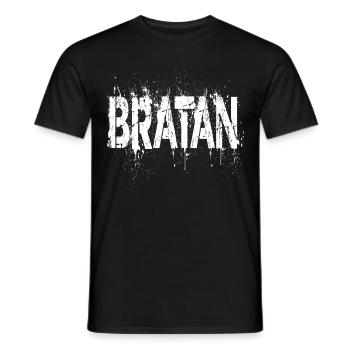BRATAN SHIRTS - Men's T-Shirt - black - Front - AI Model Male 178 light (178cm)