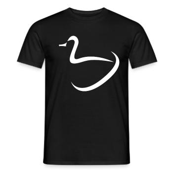 Ente - Männer T-Shirt - Schwarz - Vorne - AI Model Male 178 light (178cm)