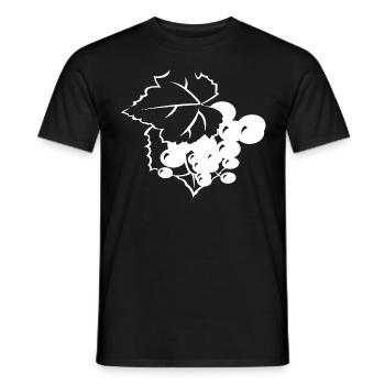 Weintrauben - Männer T-Shirt - Schwarz - Vorne - AI Model Male 178 light (178cm)